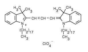 PEGylated DOPC/CHOL Liposomes labeled with DiIF60203F-DI