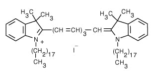 PEGylated DOPC/CHOL Liposomes labeled with DiRF60203F-DR