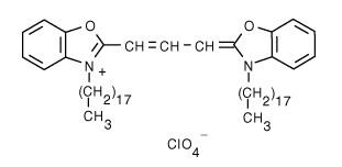 PEGylated DOPC/CHOL Liposomes labeled with DiOF60203F-DO